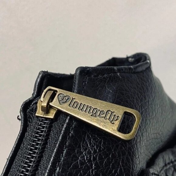 Loungefly Sugar Skull Shoulder Bag Day Of Dead Embroidered Faux Leather Rare GUC - Picture 8 of 15